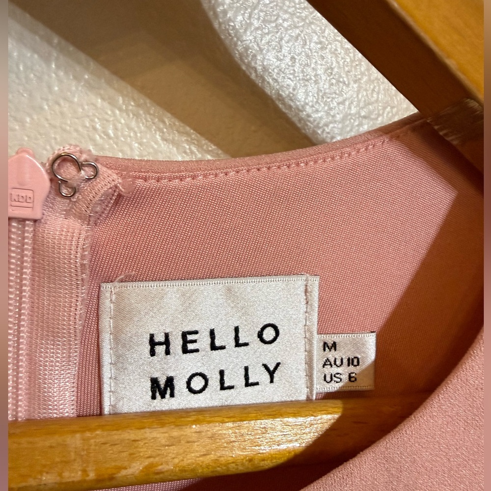 Hello Molly Blush Backless Ruffle Dress - Picture 5 of 6